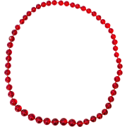 Cherry Baltic Amber Necklace 1950s - Collares - 
