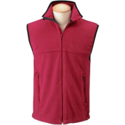 Chestnut Hill Elastic Drawcord Microfleece Vest. CH905 Merlot - Vests - $18.38 