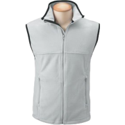 Chestnut Hill Elastic Drawcord Microfleece Vest. CH905 Silver Grey - Vests - $18.38 