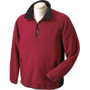 Chestnut Hill Men's Polartec Colorblock Quarter Zip Pullover. CH970 Cherry/Black - Пуловер - $34.99  ~ 30.05€