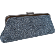 Chic Metallic Swirled Pattern Hand Beaded Rhinestones Closure Framed Evening Bag Clutch Purse Handbag with 2 Detachable Shoulder Chains Gray - Torbe s kopčom - $29.99  ~ 25.76€