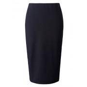 Chicwe Women's Plus Size Stretch Long Tailored Calf Length Pencil Skirt Elastic Waistband - Skirts - $53.00 