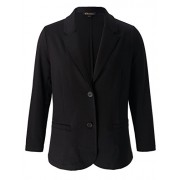 Chicwe Women's Plus Size Stretch Solid Classic Suit Jacket - Casual and Work Blazer - Košulje - kratke - $74.00  ~ 470,09kn