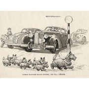 Circa 1940s scottie dog illustration - Иллюстрации - 