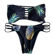 Clearance, Yang-Yi Hot 2018 Fashion Women Bikini Set Bra Pineapple Printing Swimsuit Push-up Swimwear - Купальные костюмы - $4.55  ~ 3.91€