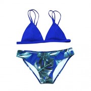 Clearance,Yang-Yi Hot Fashion 2018 Women Summer Causal Bikini Set Leaves For Rope Swimsuit Push-up Swimwear - Купальные костюмы - $4.75  ~ 4.08€