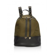 Color Block Faux Leather Mini Backpack - Backpacks - $16.99 