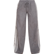Contrast Stripe Pants Grey - Capri hlače - 