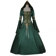 CosplayDiy Women's Medieval Hooded Fancy Dress Victorian Costume - ワンピース・ドレス - $78.00  ~ ¥8,779