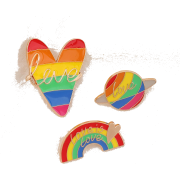 Creative Cartoon Rainbow Color Alphabet Alloy Dripping Oil Brooch NHNZ354912 - Other jewelry - $0.47  ~ ¥3.15