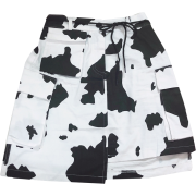 Creative cow irregular small pocket shor - Skirts - $25.99 