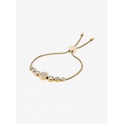 Cubic Zirconia Gold-Tone Slider Bracelet - Bracelets - $115.00 