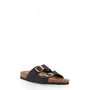 Cutout Double Strap Footbed Slide Sandals - Sandali - $12.99  ~ 11.16€
