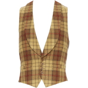 DRIES VAN NOTEN plaid wool waistcoat - Vests - 