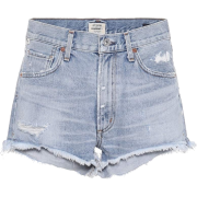 Danielle mid-rise denim shorts - pantaloncini - 