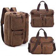 Dasein Laptop Bag Backpack Messenger Bag Convertible Briefcase School BookBag Rucksack for Men Women 14 IN - Hand bag - $26.99 