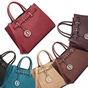 Dasein Medium Top Handle Handbag for Women Designer Satchel Purse Structured Shoulder Bag - ハンドバッグ - $36.99  ~ ¥4,163