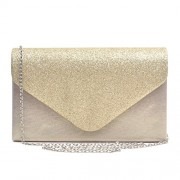 Dasein Women's Clutch Purses Evening Bags Envelope Frosted Handbag Party Prom Wedding Clutch - Hand bag - $12.99 