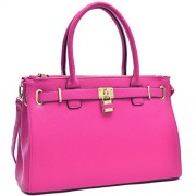 Dasein Womens Top Handle Satchel Handbags Tote Designer Purse Padlock Shoulder Bag - Borsette - $209.99  ~ 180.36€
