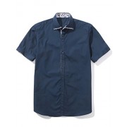 Dioufond Men's Short Sleeve Summer Print Dress Shirt Casual Button Down Floral Shirts - Рубашки - короткие - $9.72  ~ 8.35€