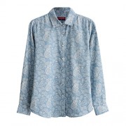 Dioufond Women's Casual Long Sleeve Button Down Denim Shirt Classic Boho Tops - Shirts - $20.99 