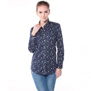 Dioufond Womens Long Sleeve Cotton Shirts Button Down Tops Casual Blouse - Shirts - $31.42 