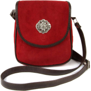 Dirndl Shoulder bag Ramona in suede red - 斜挎包 - £44.99  ~ ¥396.64