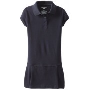Dockers Little Girls'  Uniform Short Sleeve Pique Polo Dress - Dresses - $11.99 