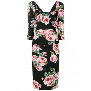 Dolce e Gabbana Women's F67M7TFSAT4HNH41 Black Silk Dress - sukienki - $2,396.00  ~ 2,057.89€