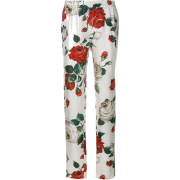 Dolce & Gabbana Rose Print Pants - Capri & Cropped - $774.00  ~ ¥87,112