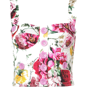 Dolce & Gabbana bustier floral top - Ärmellose shirts - 