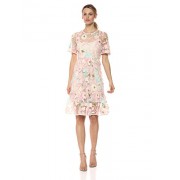 Donna Morgan Women's Embroidered Mesh Dress With Full Skirt - Dresses - $126.74 