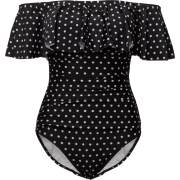 Dot Ruffle Off The Shoulder - Swimsuit - 129.90€  ~ £114.95