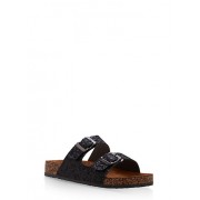 Double Buckle Footbed Sandals - Sandals - $12.99 