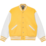 Double Embro Varsity Jacket Yellow - Jacket - coats - 