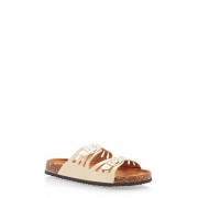 Double Strap Footbed Sandals - Sandálias - $12.99  ~ 11.16€