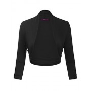 Doublju Bolero Shrug Open Front Cropped Cardigan for Women with Plus Size - Cardigan - $15.99  ~ 13.73€