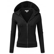 Doublju Lightweight Thin Zip-Up Hoodie Jacket for Women with Plus Size - Jacken und Mäntel - $20.99  ~ 18.03€