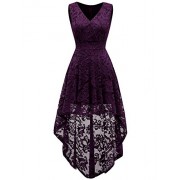 Dressystar Women's Sleeveless Hi-Lo Lace Prom Dress Cocktail Party Gowns - ワンピース・ドレス - $35.69  ~ ¥4,017
