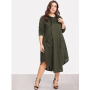 Dual Pocket Hooded Dress - Accessories - $23.00 