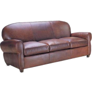 EDISON leather art déco sofa - Meble - 