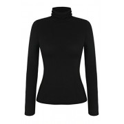 ELESOL Women's Basic Slim Fit Long Sleeve Turtleneck T-Shirt Top and Blouse - Accessori - $17.99  ~ 15.45€