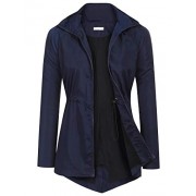 ELESOL Women's Rain Jacket Lightweight Windbreaker Packable Outdoor Trench Coat - Outerwear - $21.99  ~ ¥147.34