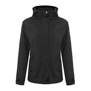 ELESOL Women's Waterproof Raincoat Outdoor Hooded Rain Jacket Windbreaker - Outerwear - $29.99  ~ 25.76€