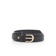Embossed Faux Leather Skinny Belt - Cinturones - $3.99  ~ 3.43€