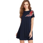 Embroidered Flower Dress - Obleke - $44.00  ~ 37.79€