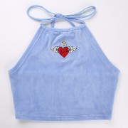 Embroidered halter vest - Košulje - kratke - $19.99  ~ 126,99kn