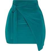 Emerald green skirt - Gonne - 