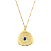 Enamel Evil Eye Necklace - Ожерелья - $20.00  ~ 17.18€