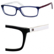 Eyeglasses Tommy Hilfiger T_hilfiger 1047 00U7 Black / White Dark Gray - Anteojos recetados - $84.00  ~ 72.15€